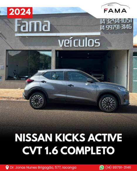 NISSAN Kicks 1.6 16V 4P FLEX ACTIVE X-TRONIC AUTOM�TICO CVT, Foto 2