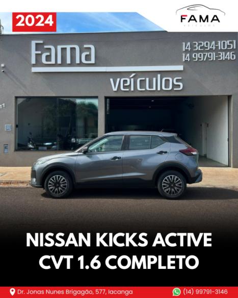 NISSAN Kicks 1.6 16V 4P FLEX ACTIVE X-TRONIC AUTOM�TICO CVT, Foto 5