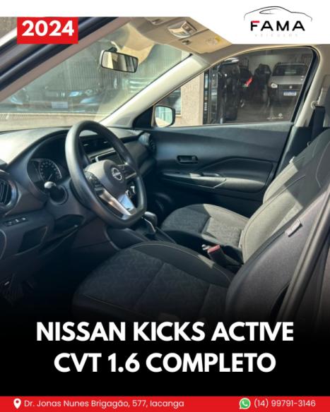 NISSAN Kicks 1.6 16V 4P FLEX ACTIVE X-TRONIC AUTOM�TICO CVT, Foto 9