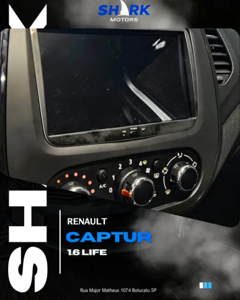 RENAULT Captur 1.6 16V 4P FLEX SCE LIFE X-TRONIC CVT, Foto 6 RENAULT Captur 1.6 16V 4P FLEX SCE LIFE X-TRONIC CVT, Foto 6