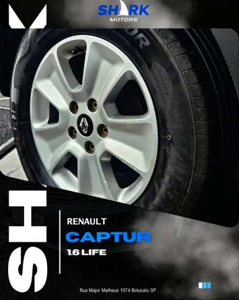 RENAULT Captur 1.6 16V 4P FLEX SCE LIFE X-TRONIC CVT, Foto 8 RENAULT Captur 1.6 16V 4P FLEX SCE LIFE X-TRONIC CVT, Foto 8