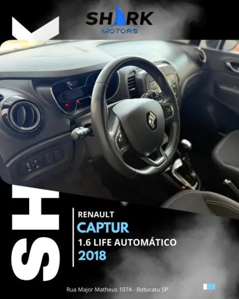 RENAULT Captur 1.6 16V 4P FLEX SCE LIFE X-TRONIC CVT, Foto 9