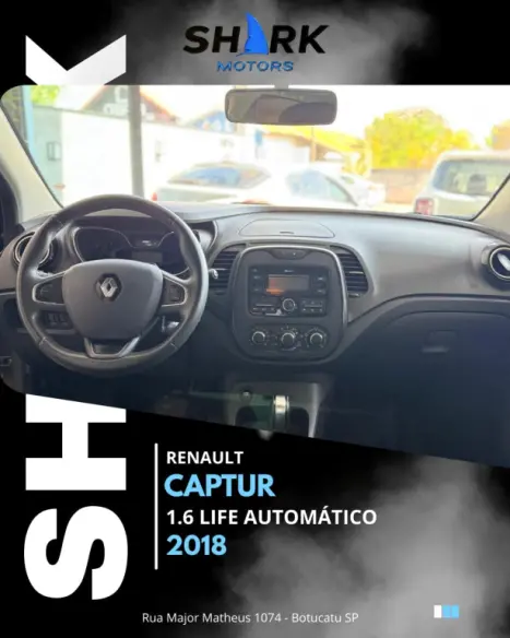 RENAULT Captur 1.6 16V 4P FLEX SCE LIFE X-TRONIC CVT, Foto 10