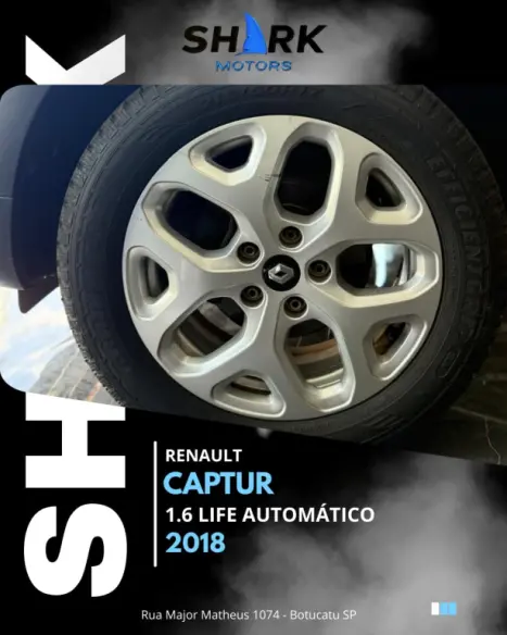RENAULT Captur 1.6 16V 4P FLEX SCE LIFE X-TRONIC CVT, Foto 11