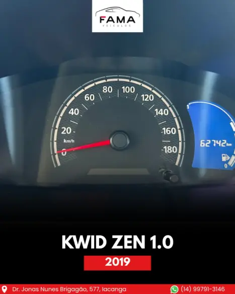 RENAULT Kwid 1.0 12V 4P SCE FLEX ZEN, Foto 3 RENAULT Kwid 1.0 12V 4P SCE FLEX ZEN, Foto 3