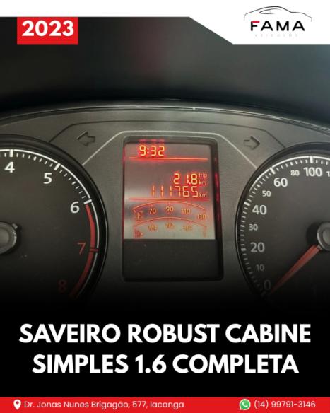VOLKSWAGEN Saveiro 1.6 16V FLEX MSI ROBUST CABINE SIMPLES, Foto 10