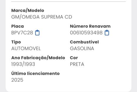 CHEVROLET Omega Suprema 4.1 12V 4P CD, Foto 14