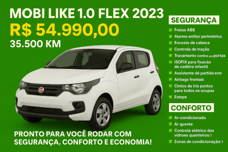 FIAT Mobi 1.0 4P FLEX EVO LIKE, Foto 10
