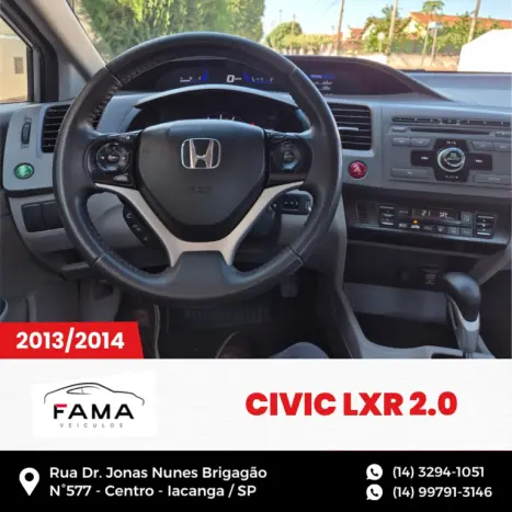 HONDA Civic 2.0 16V 4P FLEX LXR AUTOMTICO, Foto 7