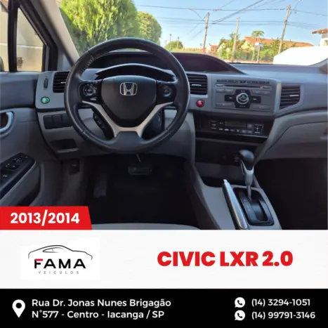 HONDA Civic 2.0 16V 4P FLEX LXR AUTOMTICO, Foto 8