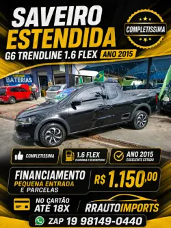 VOLKSWAGEN Saveiro 1.6 G6 TRENDLINE CABINE ESTENDIDA FLEX