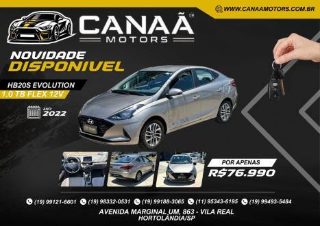 HYUNDAI HB 20 Sedan 1.0 12V 4P FLEX TGDI EVOLUTION TURBO AUTOM�TICO, Foto 1