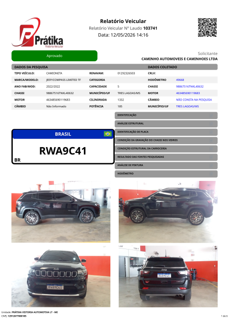 JEEP Compass 1.3 16V 4P FLEX LIMITED T270 TURBO AUTOM�TICO, Foto 13