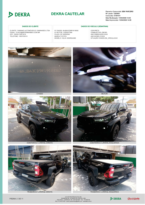 TOYOTA Hilux Caminhonete 2.8 16V GR SPORT 4X4 TURBO DIESEL CABINE DUPLA AUTOM�TICO, Foto 12