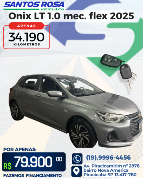 CHEVROLET Onix Hatch 1.0 12V 4P FLEX LT, Foto 1