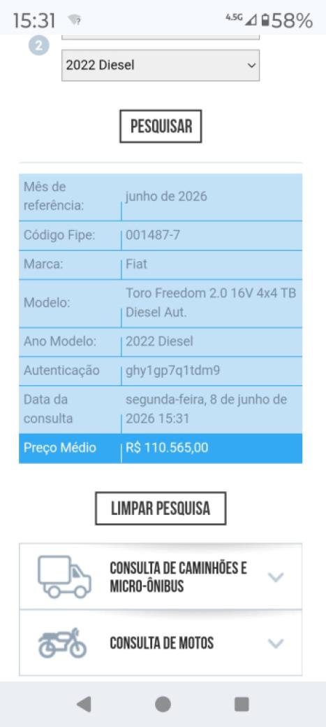 FIAT Toro 2.0 16V 4P 4WD FREEDOM TURBO DIESEL  AUTOM�TICO, Foto 5