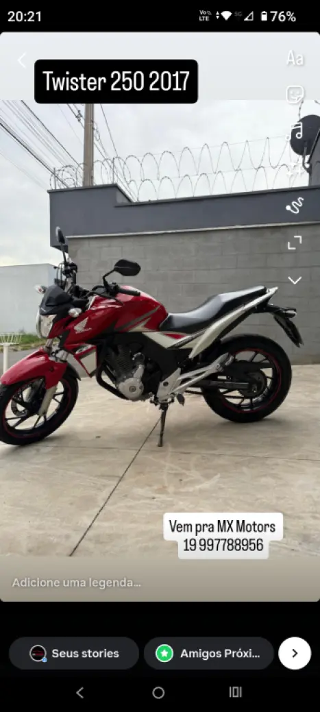 HONDA CBX Twister 250 , Foto 8