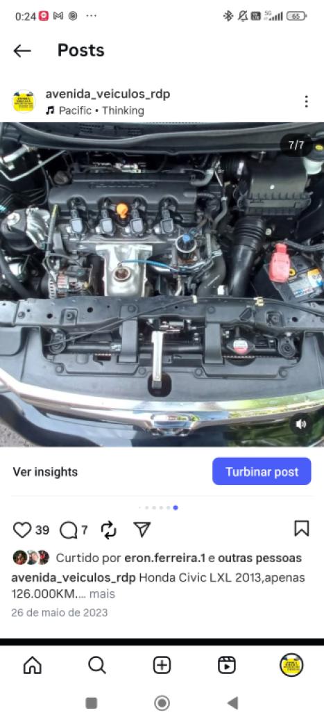 HONDA Civic 1.8 16V 4P FLEX LXL SE AUTOMTICO, Foto 3