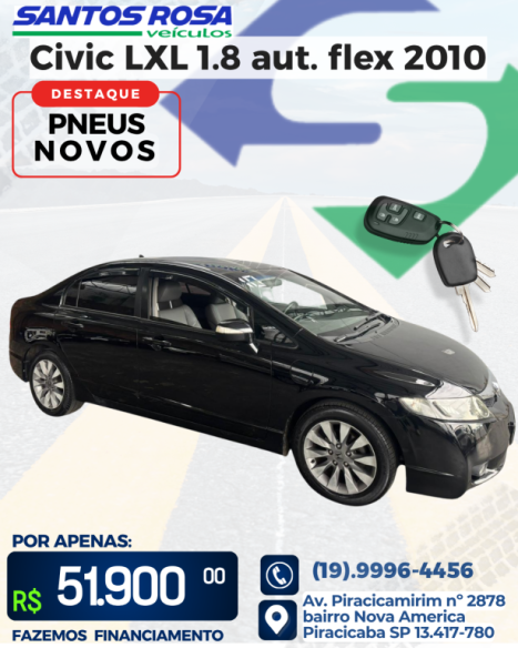 HONDA Civic 1.8 16V 4P FLEX LXL AUTOMTICO, Foto 1