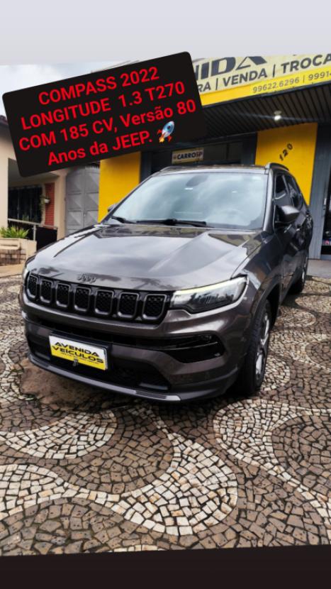 JEEP Compass 1.3 16V 4P FLEX LONGITUDE 80 ANOS T270 TURBO AUTOM�TICO, Foto 1