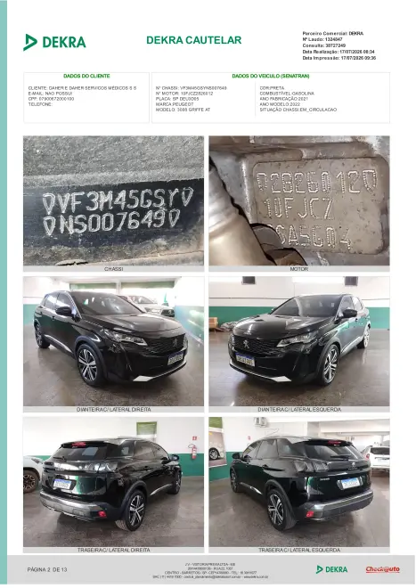 PEUGEOT 3008 1.6 16V 4P GRIFFE THP TURBO AUTOMÁTICO, Foto 12