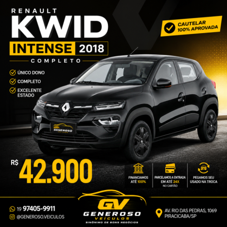 RENAULT Kwid 1.0 12V 4P SCE FLEX INTENSE, Foto 2