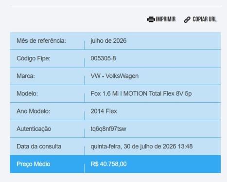 VOLKSWAGEN Fox 1.6 4P FLEX I-MOTION AUTOMATIZADO, Foto 2