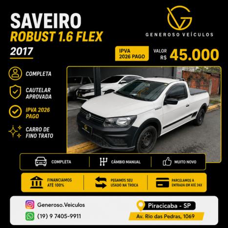 VOLKSWAGEN Saveiro 1.6 16V FLEX MSI ROBUST CABINE SIMPLES, Foto 1
