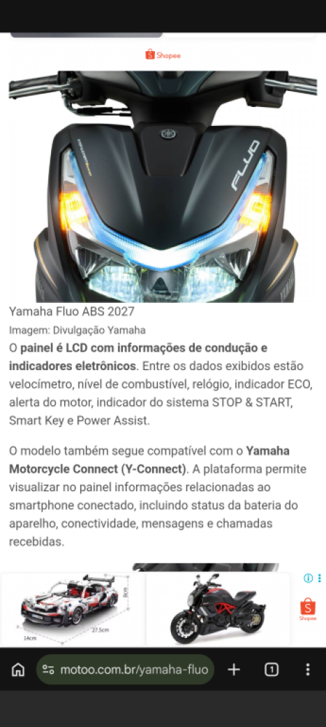 YAMAHA Fluo 125 ABS, Foto 6