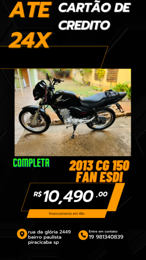 HONDA CG 150 FAN ESDI, Foto 1