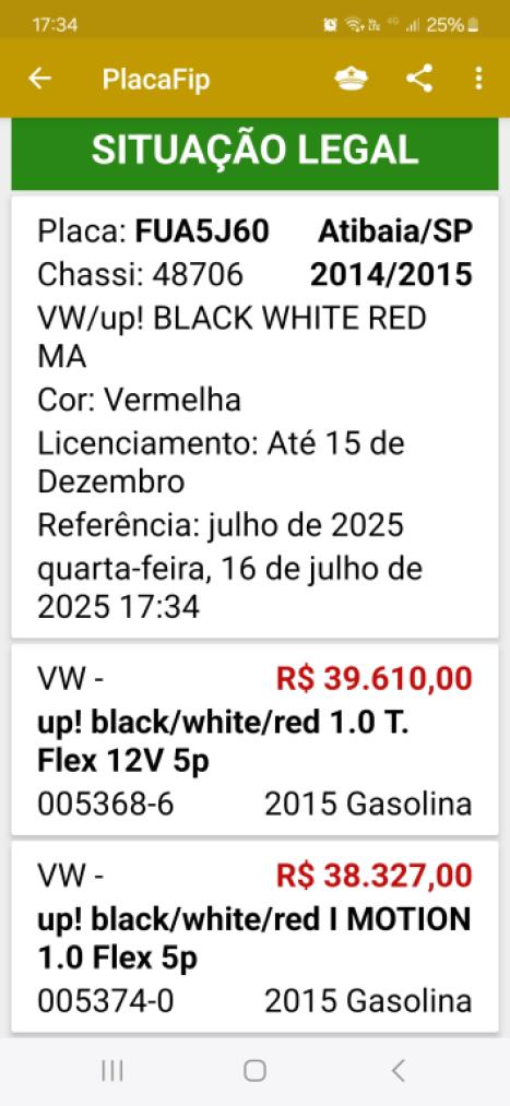 VOLKSWAGEN UP 1.0 12V 4P RED FLEX, Foto 3