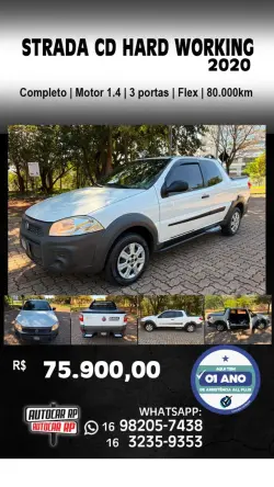 FIAT Strada 1.4 3P FLEX HARD WORKING CABINE DUPLA
