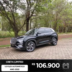 HYUNDAI Creta 1.0 12V 4P FLEX TGDI TURBO LIMITED AUTOMÁTICO