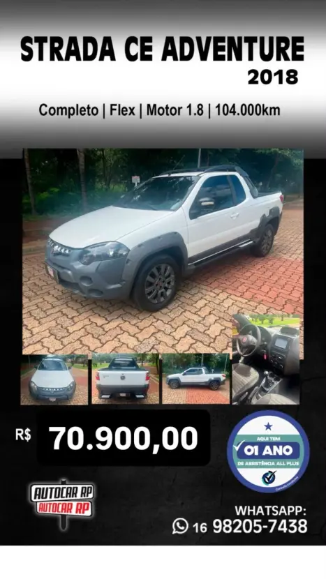 FIAT Strada 1.8 16V FLEX ADVENTURE CABINE ESTENDIDA, Foto 1