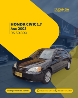 HONDA Civic 1.7 16V 4P EX AUTOM�TICO