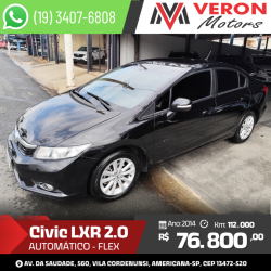 HONDA Civic 2.0 16V 4P FLEX LXR AUTOMTICO