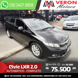 HONDA Civic 2.0 16V 4P FLEX LXR AUTOM�TICO