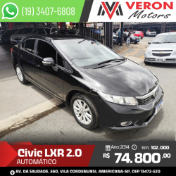 HONDA Civic 2.0 16V 4P FLEX LXR AUTOM�TICO