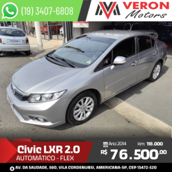 HONDA Civic 2.0 16V 4P FLEX LXR AUTOM�TICO