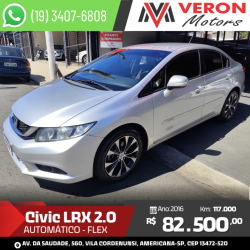 HONDA Civic 2.0 16V 4P FLEX LXR AUTOM�TICO