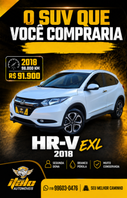 HONDA HR-V 1.8 16V 4P EXL FLEX AUTOMÁTICO CVT