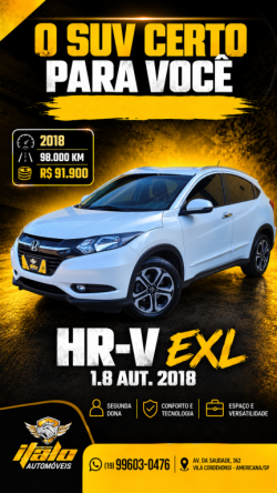 HONDA HR-V 1.8 16V 4P EXL FLEX AUTOMÁTICO CVT