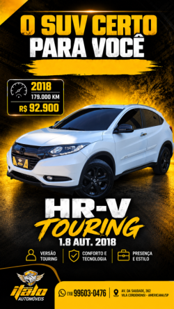 HONDA HR-V 1.8 16V 4P TOURING FLEX AUTOMÁTICO CVT