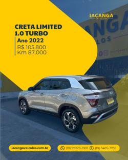 HYUNDAI Creta 1.0 12V 4P FLEX TGDI TURBO LIMITED AUTOMTICO