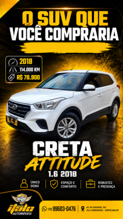 HYUNDAI Creta 1.6 16V 4P FLEX ATTITUDE AUTOMÁTICO