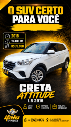 HYUNDAI Creta 1.6 16V 4P FLEX ATTITUDE AUTOMÁTICO