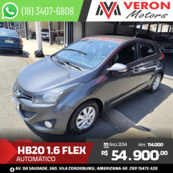 HYUNDAI HB 20 Hatch 1.6 16V 4P FLEX COMFORT PLUS AUTOMÁTICO