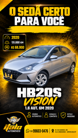 HYUNDAI HB 20 Sedan 1.6 16V 4P FLEX VISION AUTOMÁTICO