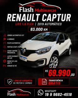 RENAULT Captur 1.6 16V 4P FLEX SCE LIFE X-TRONIC CVT