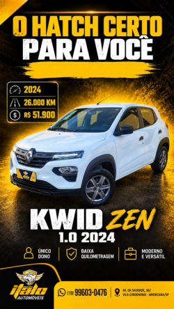 RENAULT Kwid 1.0 12V 4P SCE FLEX ZEN 2